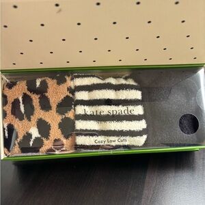 Kate Spade Fuzzy Cozy Low Cut 3 pack Sock